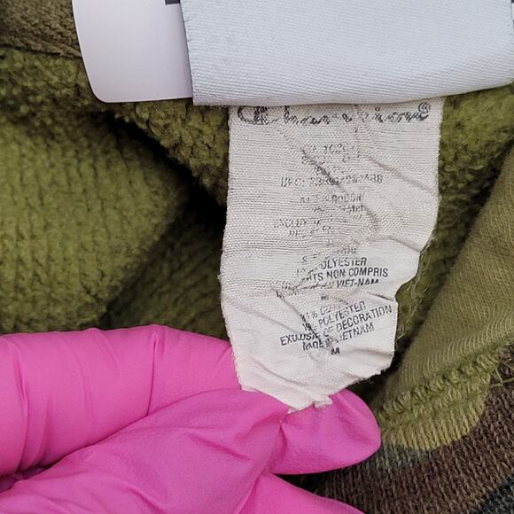 Vintage Y2K Champion Camo Hoodie Medium 20x26 Reverse-Weave - Picture 6 of 11